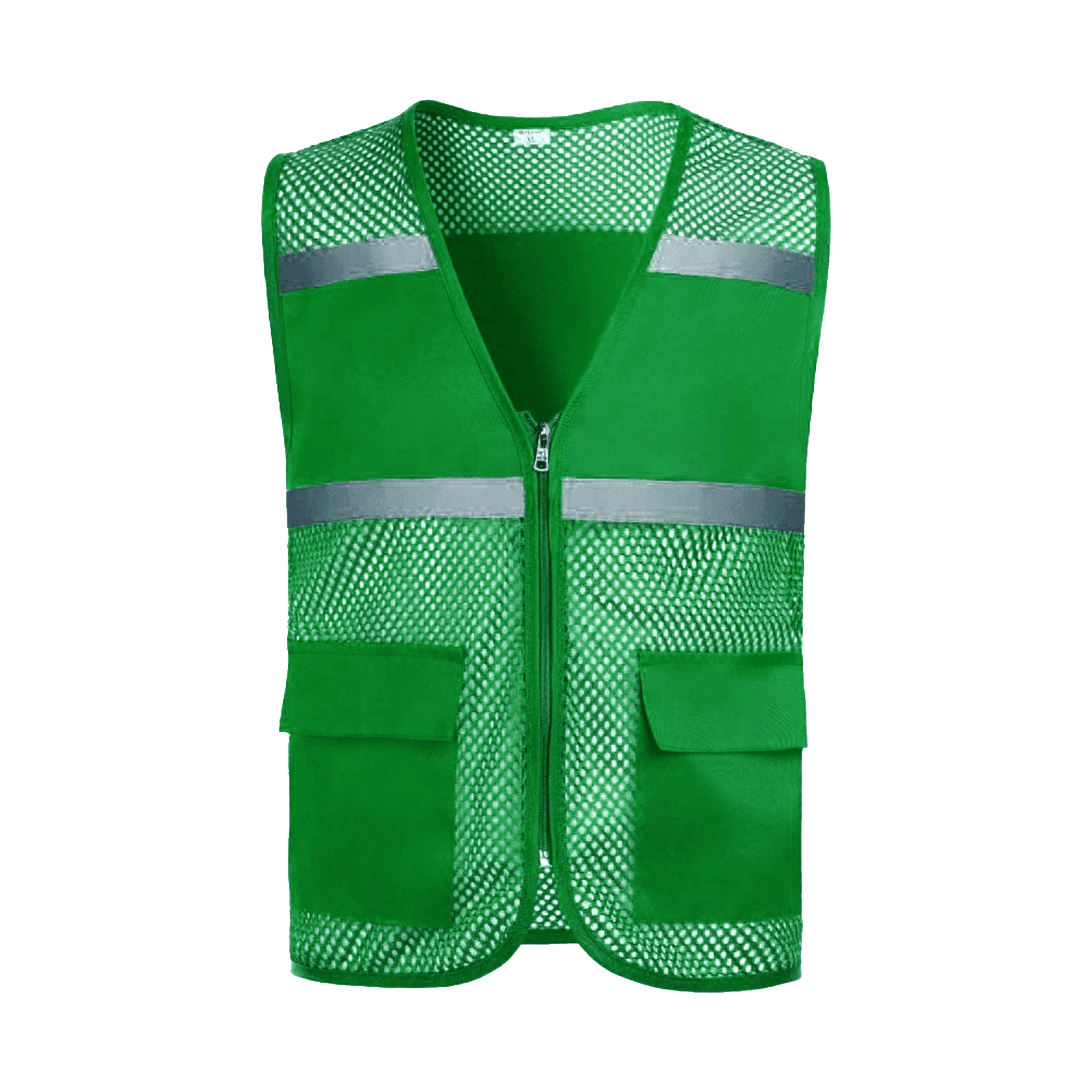 Pockets and Zipper Reflective Safety Vest 14