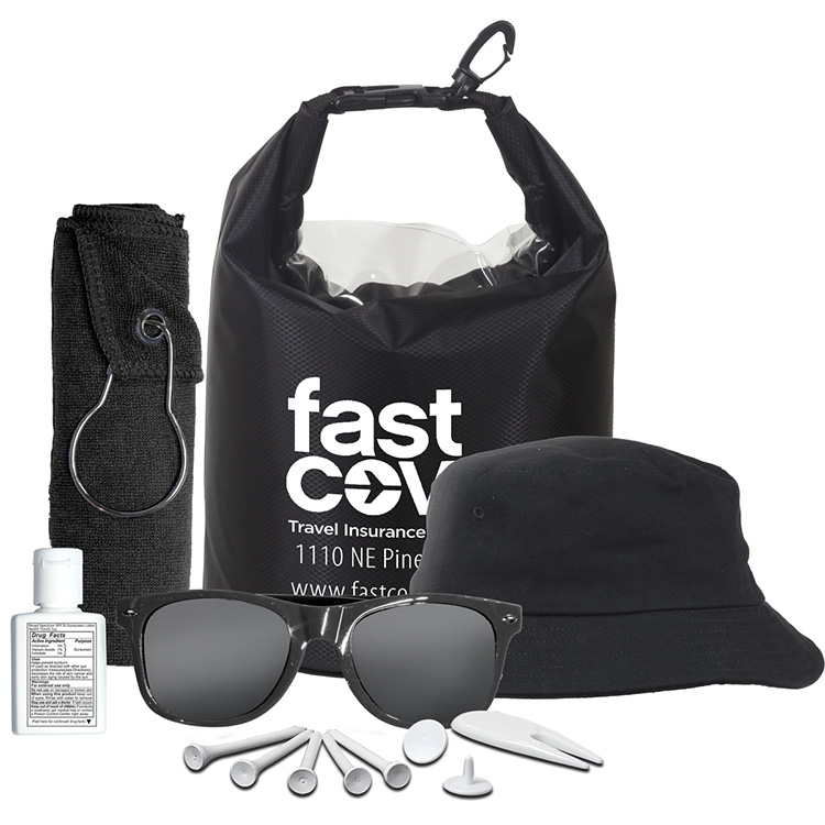 "FAIRWAY GOLF KIT" 13 Piece Golf Kit in Deluxe Dry Bag 20