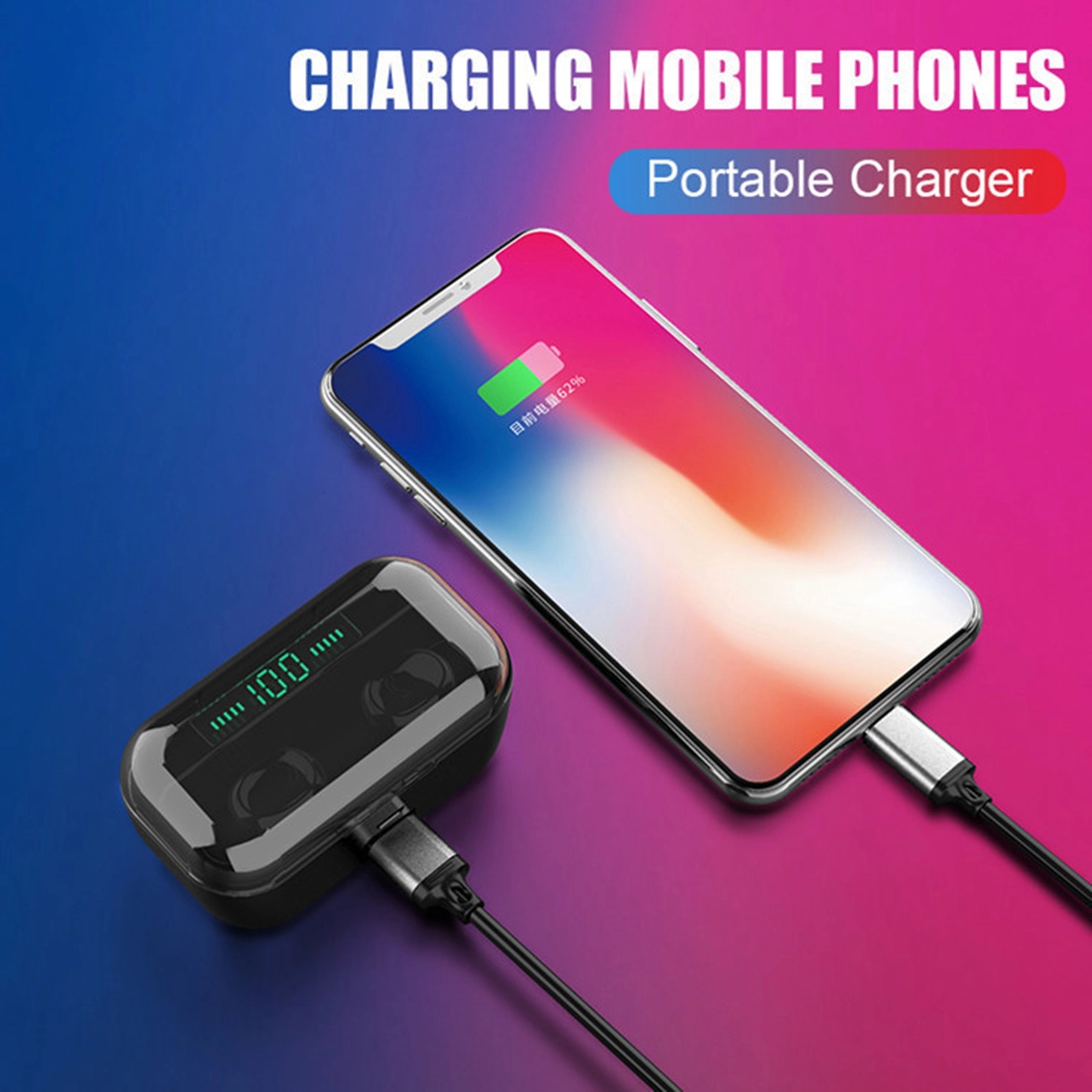 G6S TWS Wireless Earphone with 3500 mA Power Bank 3
