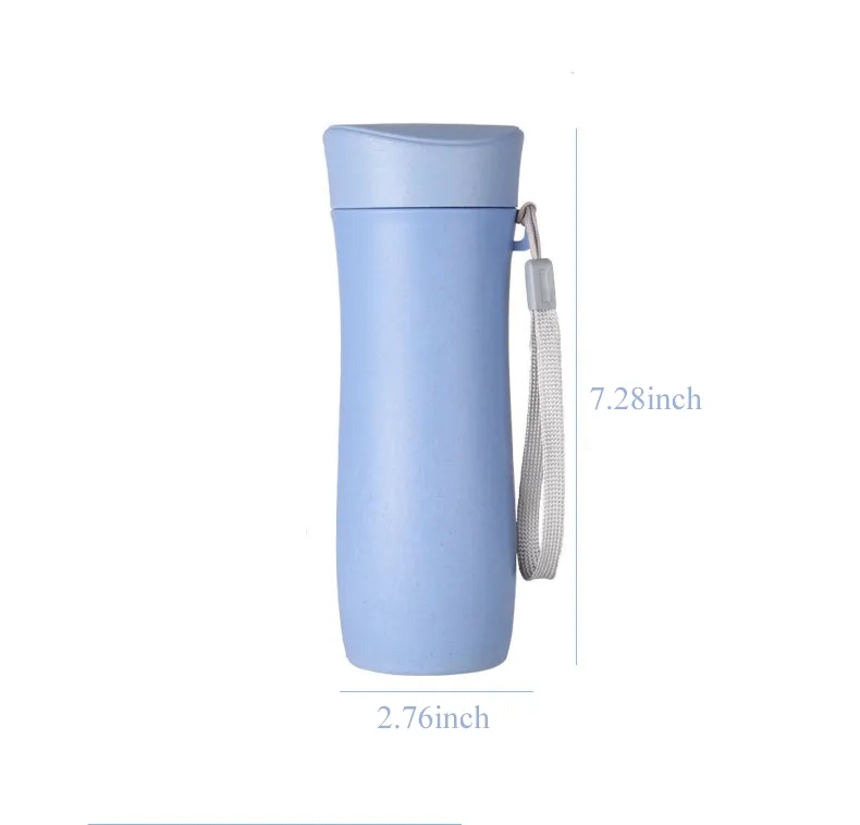 13oz Wheat Straw Water Bottle 4