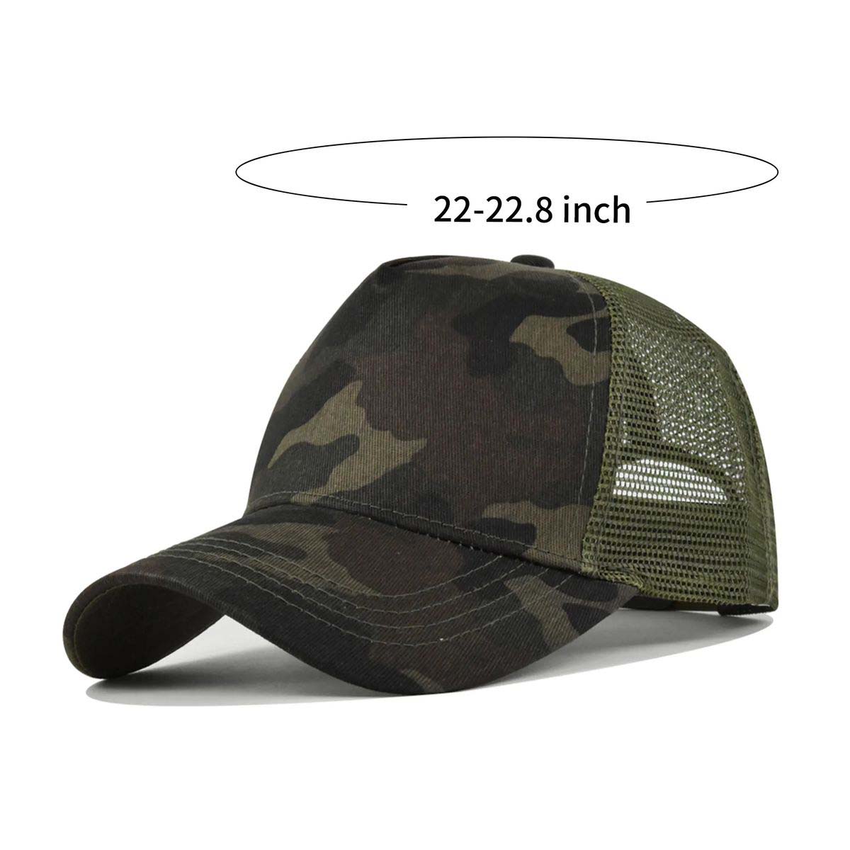 Durable 5 Panel Trucker Hat with Breathable Mesh Back 15