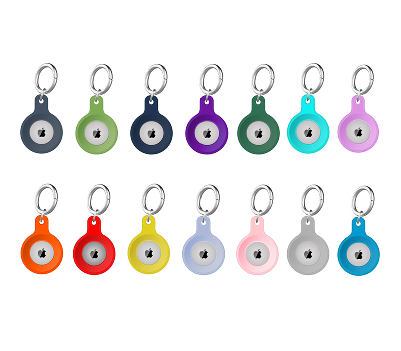 Silicone AirTag Holder with Keyring 6