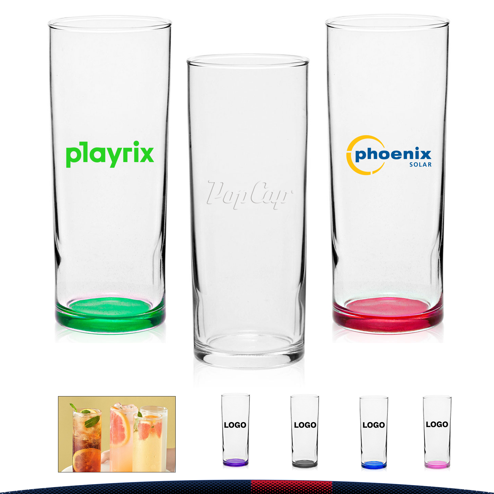 12 oz. Libbey Straight Sided Glasses 8
