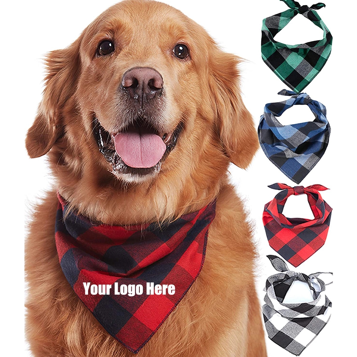 Plaid Dog Bandanas 11
