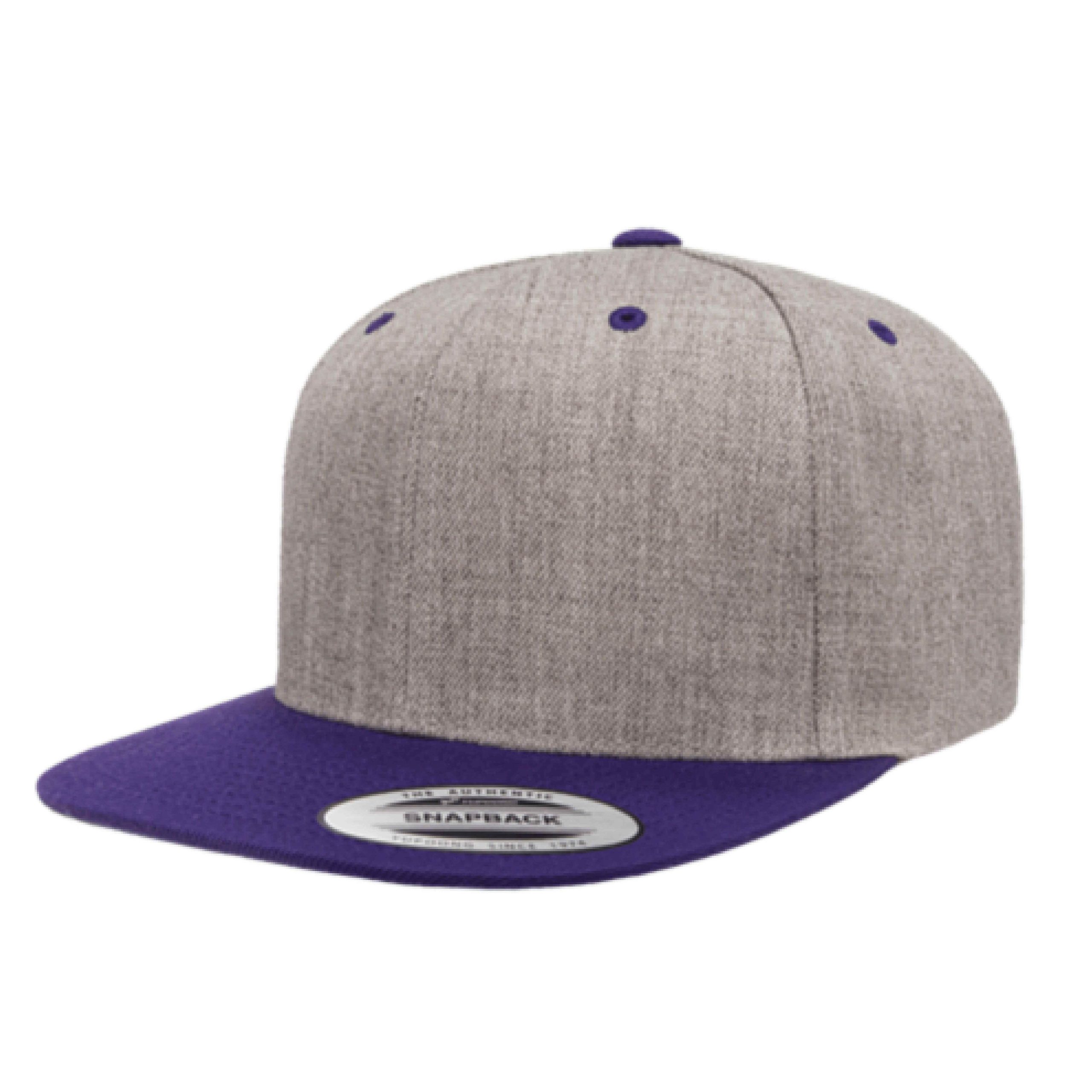 Yupoong 6089M YP Classics Premium Flat Bill Snapback Hat with Embroidery 29