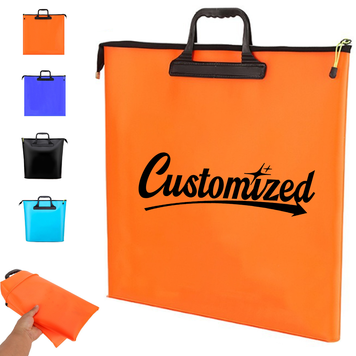 EVA Fishing Gear Storage Bag with Zipper and Handle