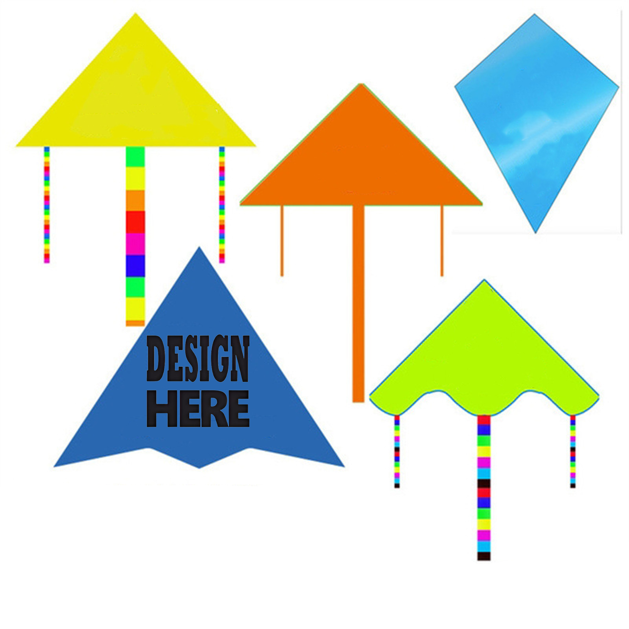 Custom Shape Outdoor Flying Kite With 30 Meter Line 2