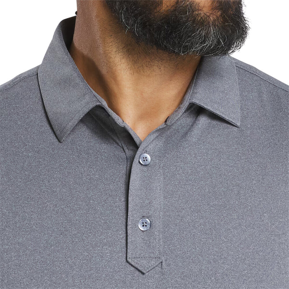 Footjoy Men Solid Lisle Set on Placket 15