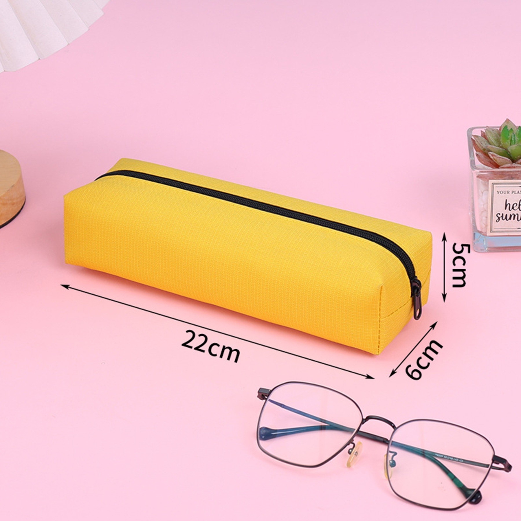 Simple Large Capacity Oxford Cloth Pencil Pouch 12