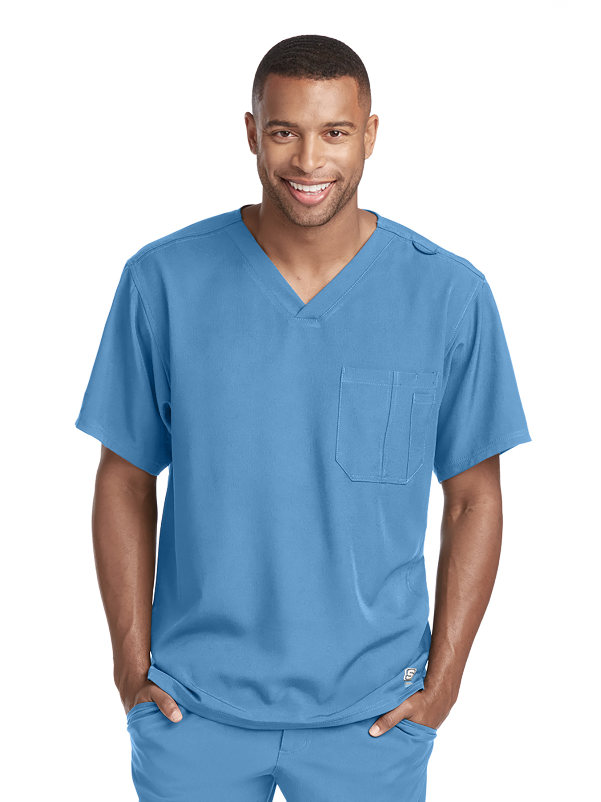 Skechers - Men's One-Pocket V-Neck Structure Scrub Top 44