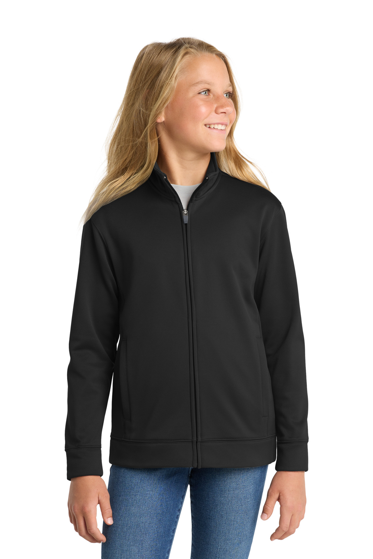 Sport-Tek Youth Sport-Wick Fleece Full-Zip Jacket. YST241 36