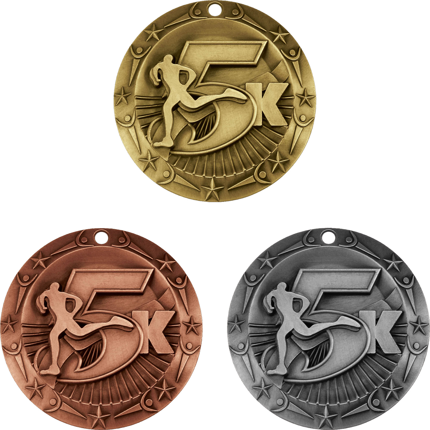 Stock World Class Sports & Academic Medals: 5k