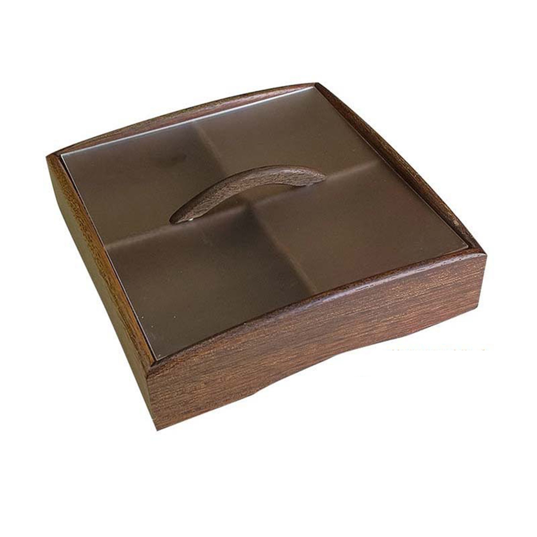 Walnut Wood Partitioned Snack Box 6