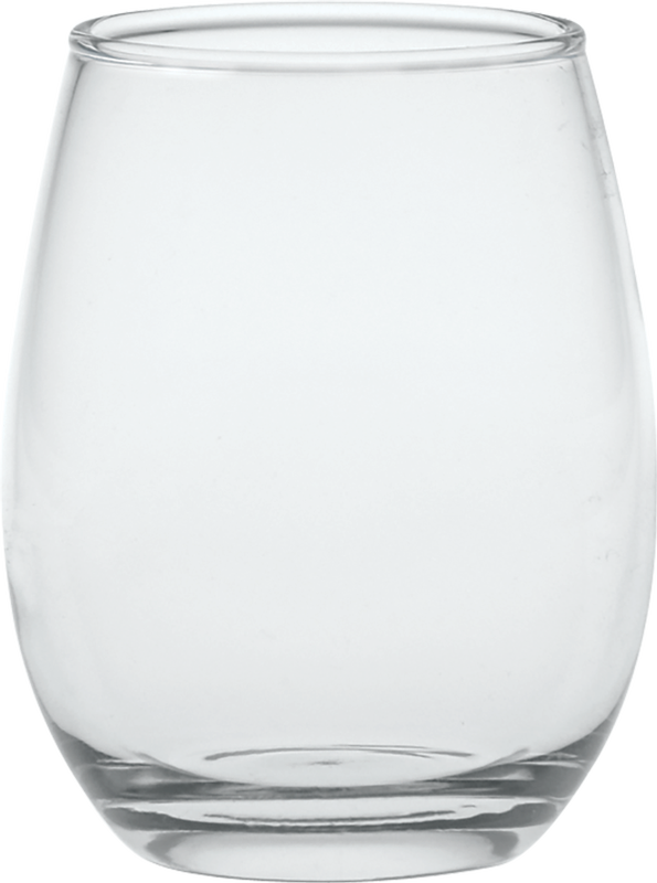 12 oz. Stemless Wine Glass - Deep Etched 7