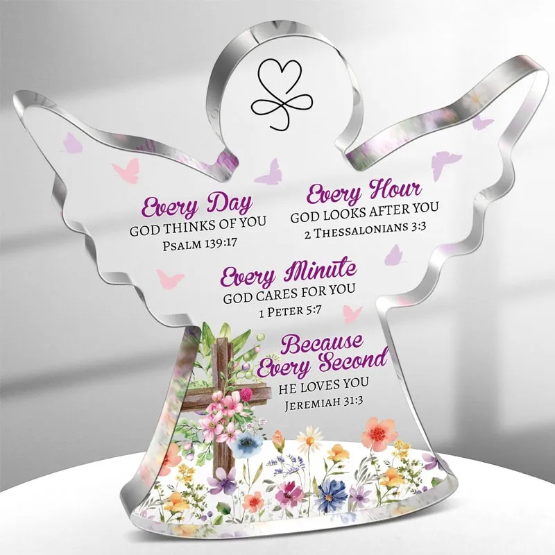 Acrylic Angel Figurine Christening Gifts 2