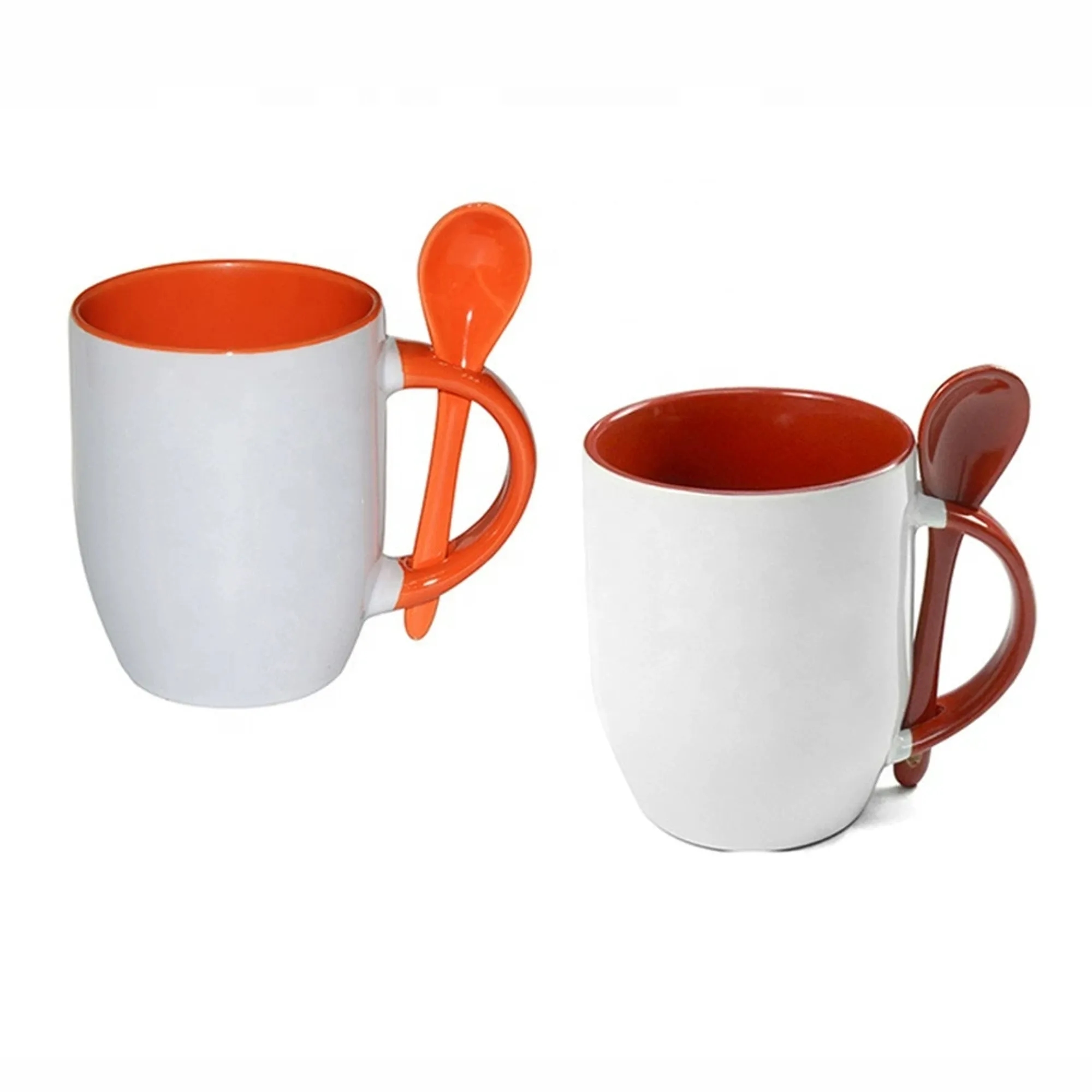 12 Oz. Ceramic Coffee Mug with Spoon 3