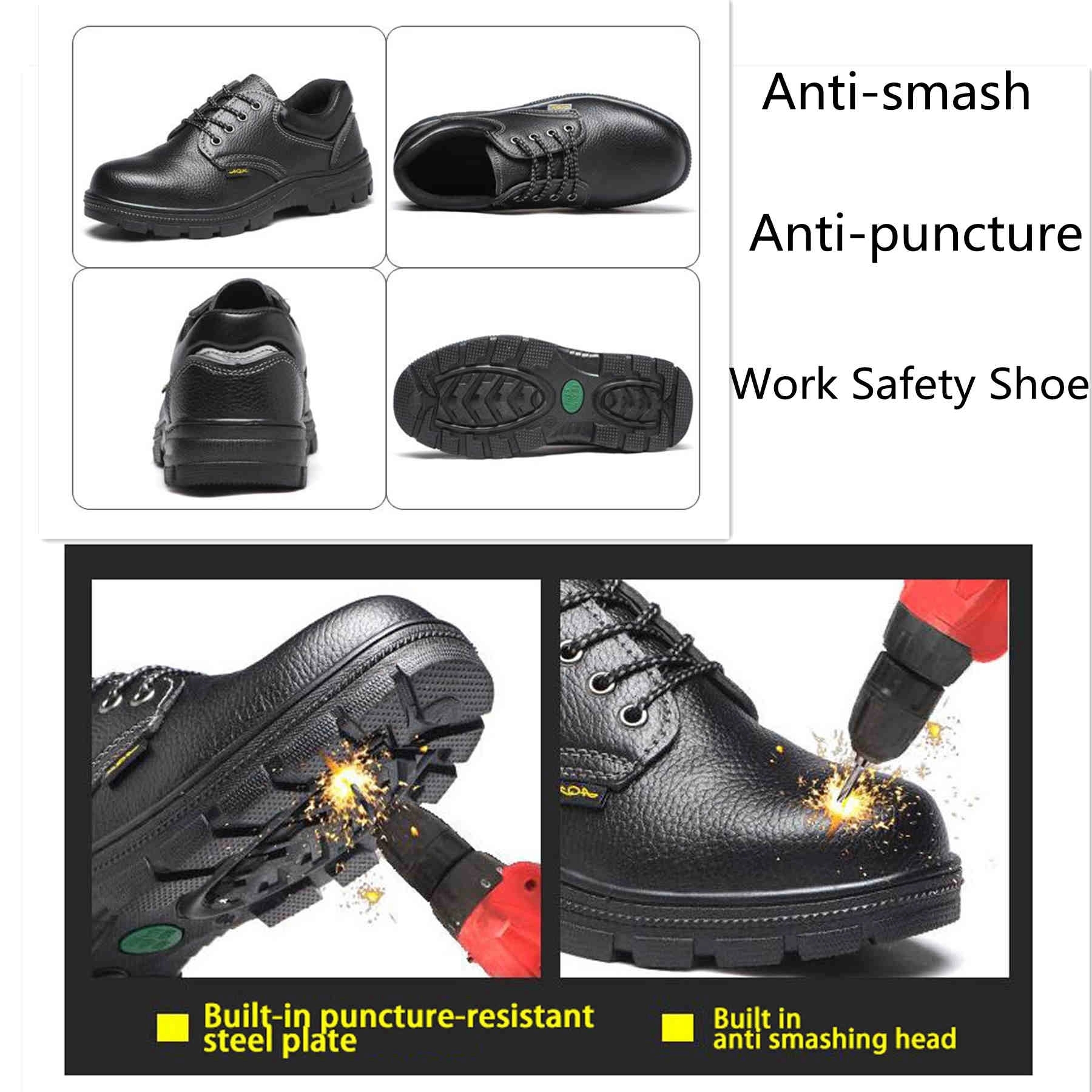 Steel Toe Anti Smash&puncture Oil Resistant Work Safety Shoe 3