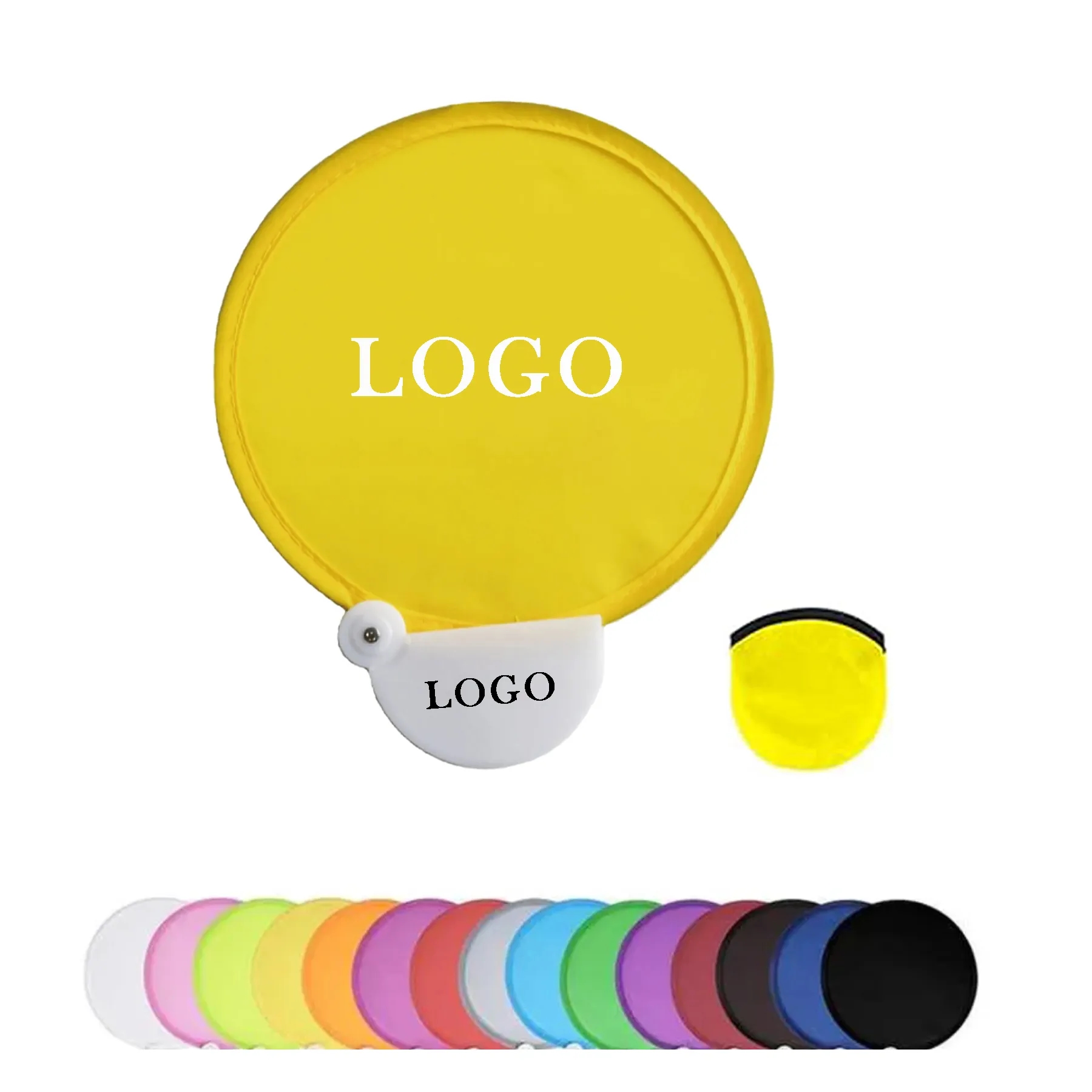 Custom Printed Folding Hand Fan with Pouch 2