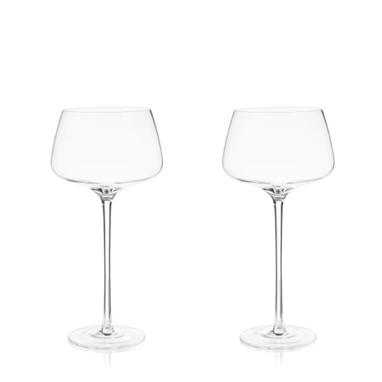 Viski® Angled Crystal Amaro Spritz Glass, set of 2 7