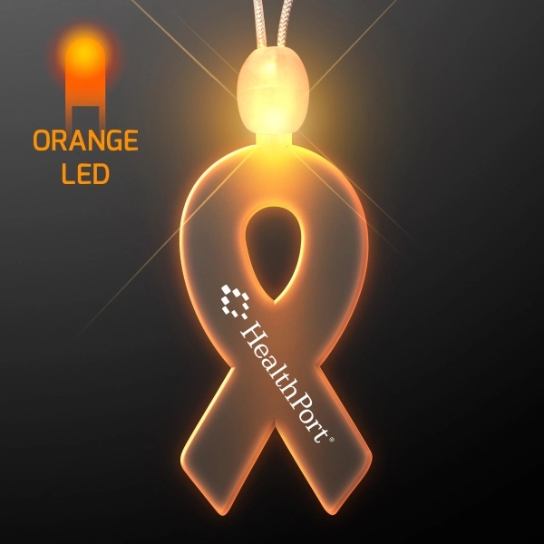 Light-up acrylic ribbon LED necklace 5