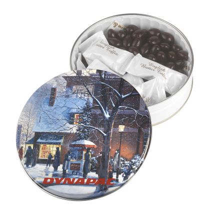 Glad Tidings Tins - English Butter Toffee & Dark Chocolate Almonds 1