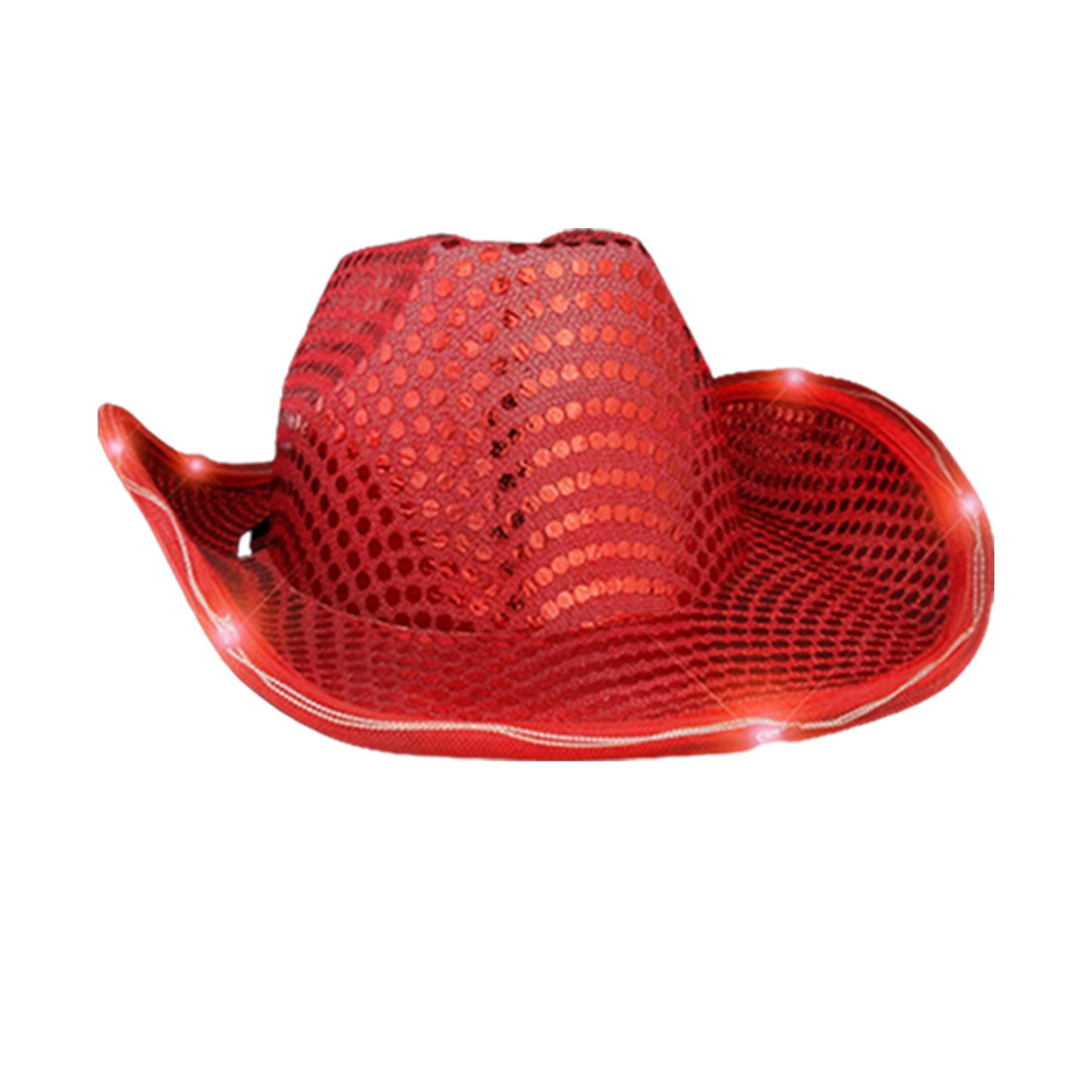 Blinky LED Lights Cowboy Hat 2