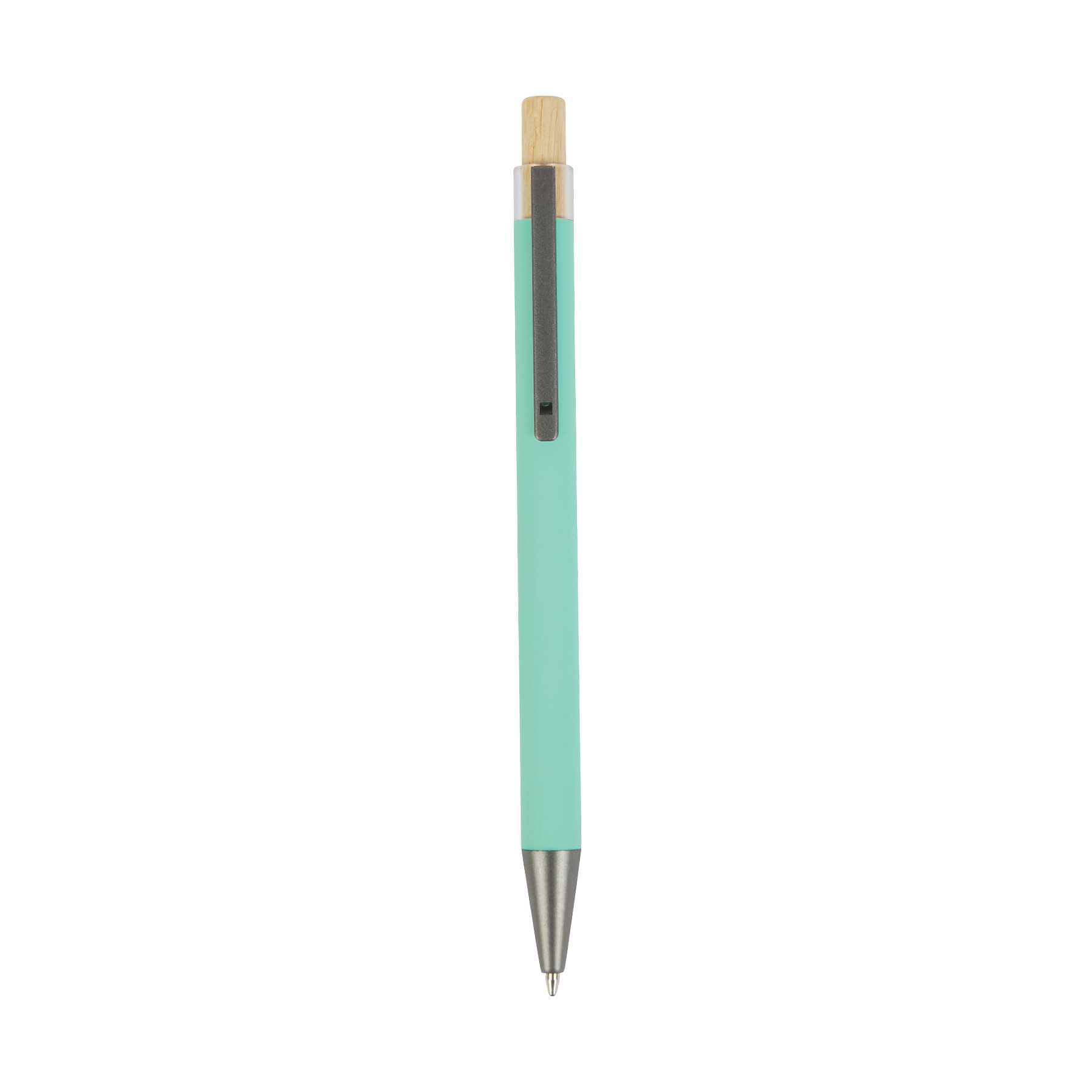 Arundi Recycled Aluminum Pen With Bamboo Plunger 27