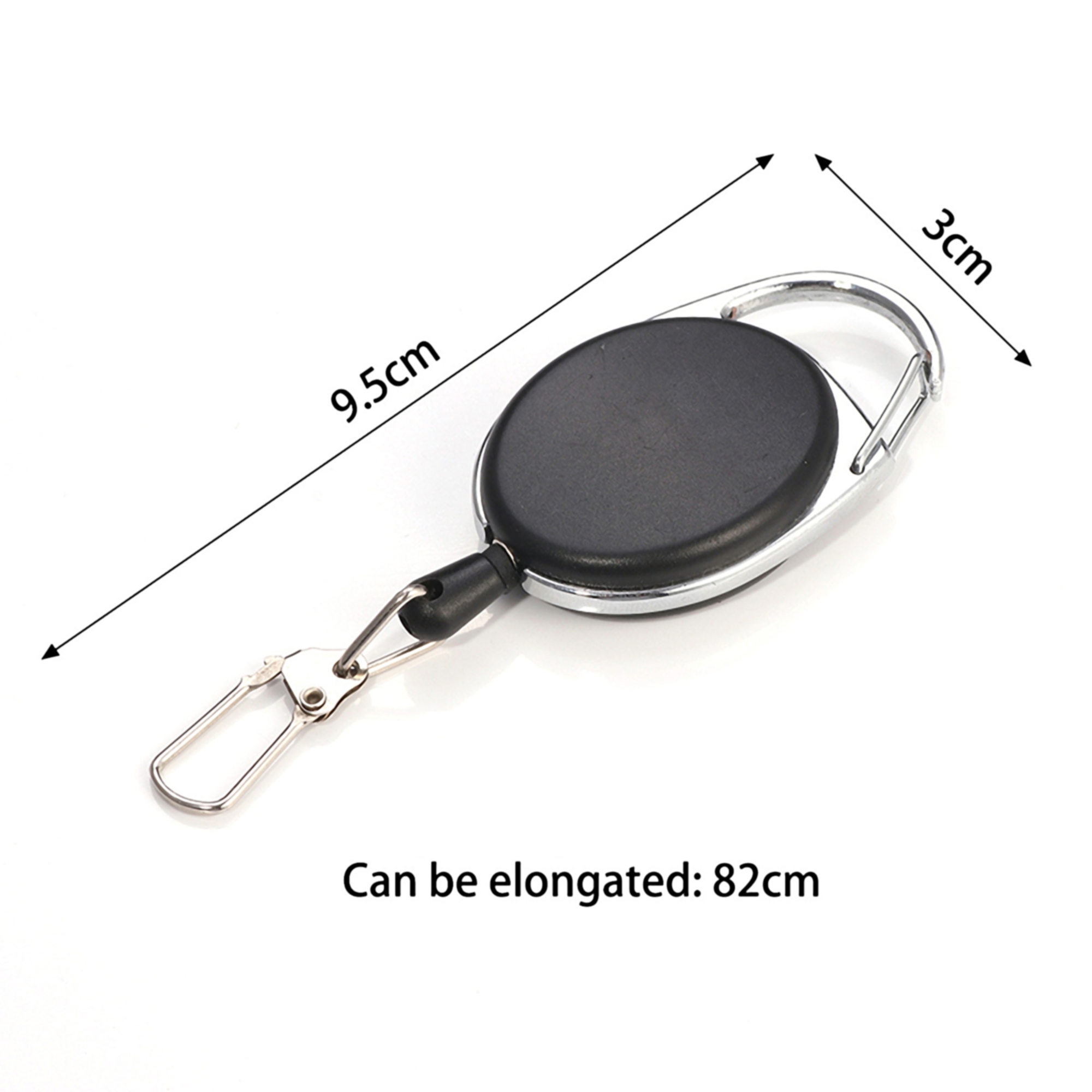 Carabiner Retractable Badge Holder and ID Reel 4