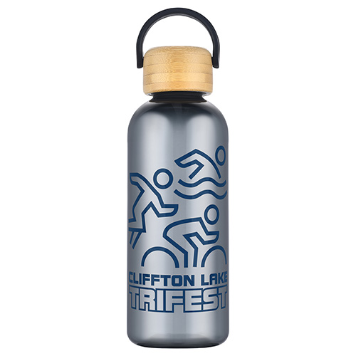 Sanzio 21 oz RPET Bottle with Bamboo Lid 19