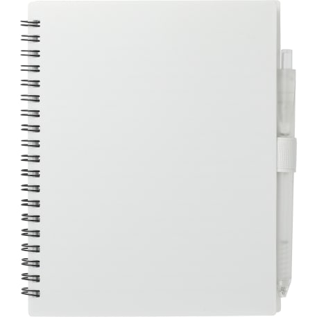 FSC® Recycled 5.5” x 7” Spiral Notebook w/ RPET Pe 84
