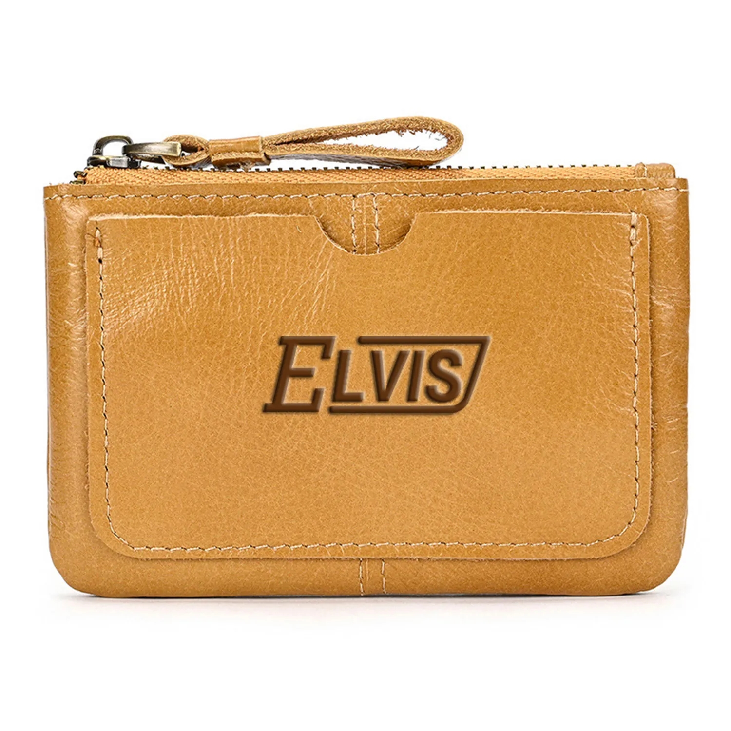Genuine Leather Zippered Wallet 3