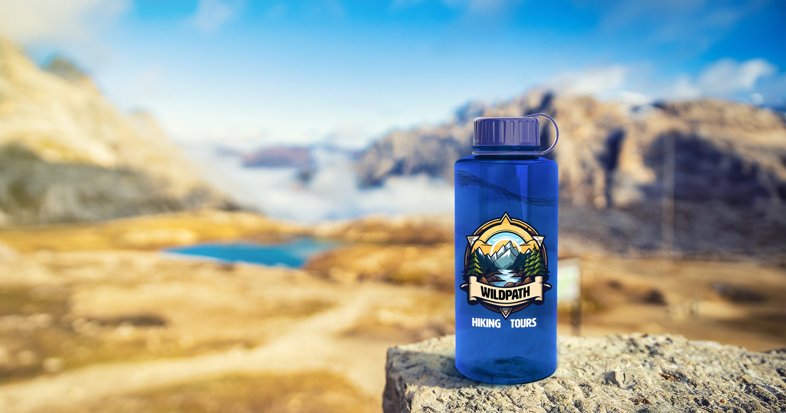 Garyline® Mountaineer Tritan® Bottle with Tethered Lid - 36 oz. 337