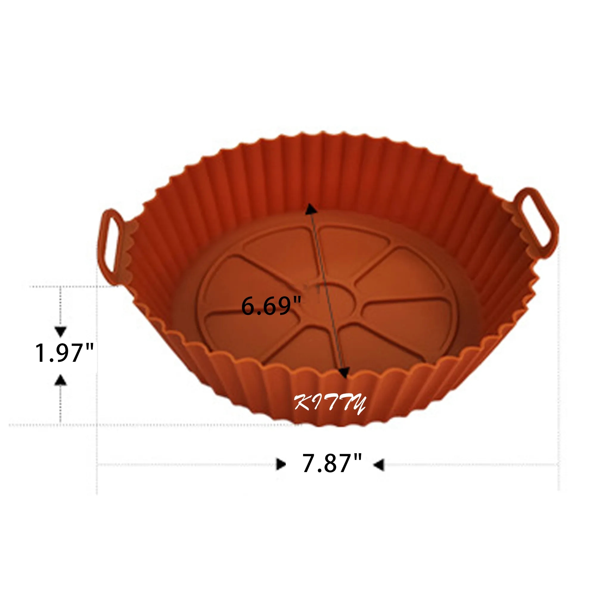 Round 60G Air Fryer Silicone Mat 3