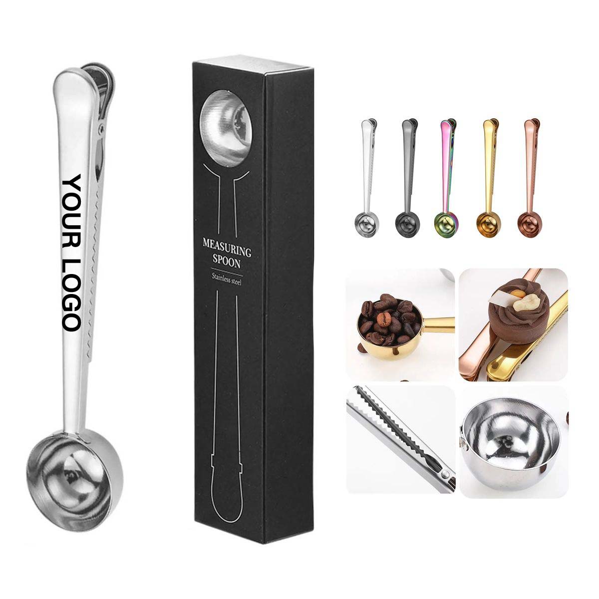 2 in 1 Coffee Scoop and Bag Sealing Clip 2