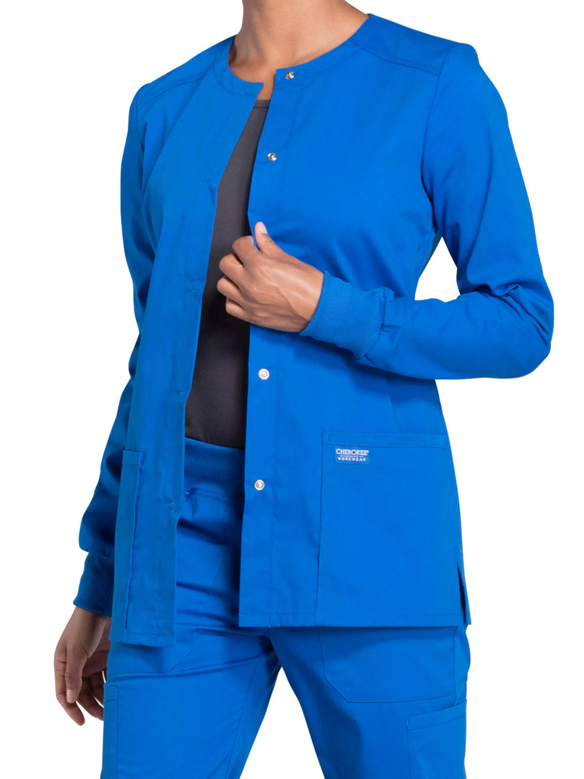Cherokee - Workwear Professionals - Women's Snap Front Jacket 16