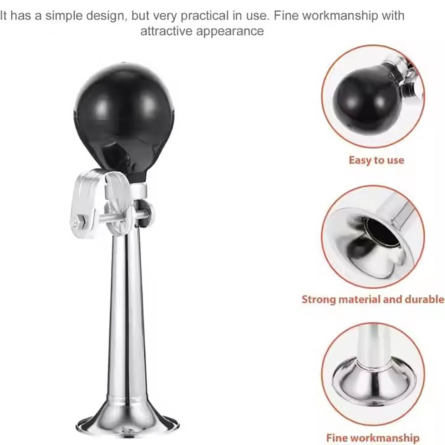 7.9 Inch Classic Bicycle Air Horn Bell 18