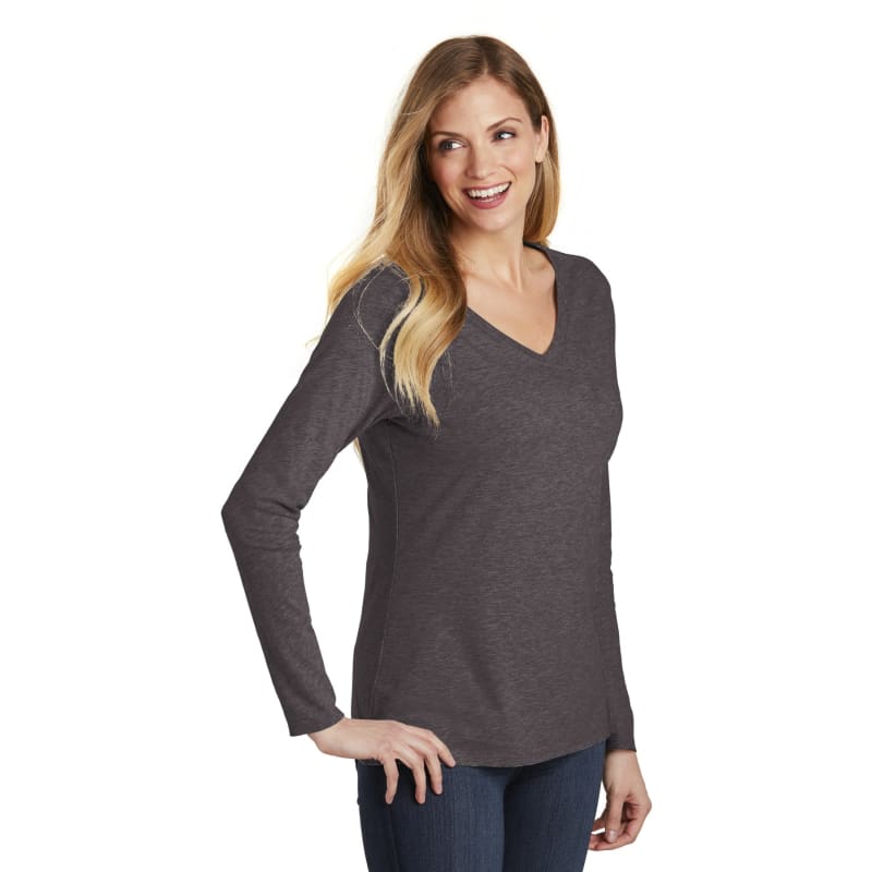 District Women's Very Important Tee Long Sleeve V-Neck. 27