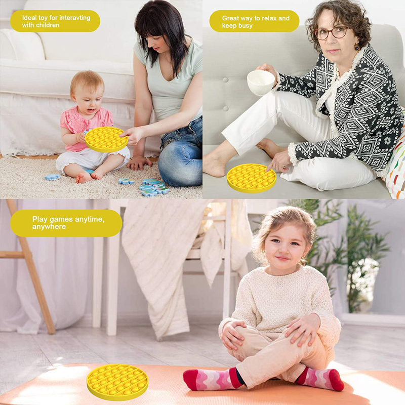 Round Silicone Push Pop Bubble Fidge Toy 6