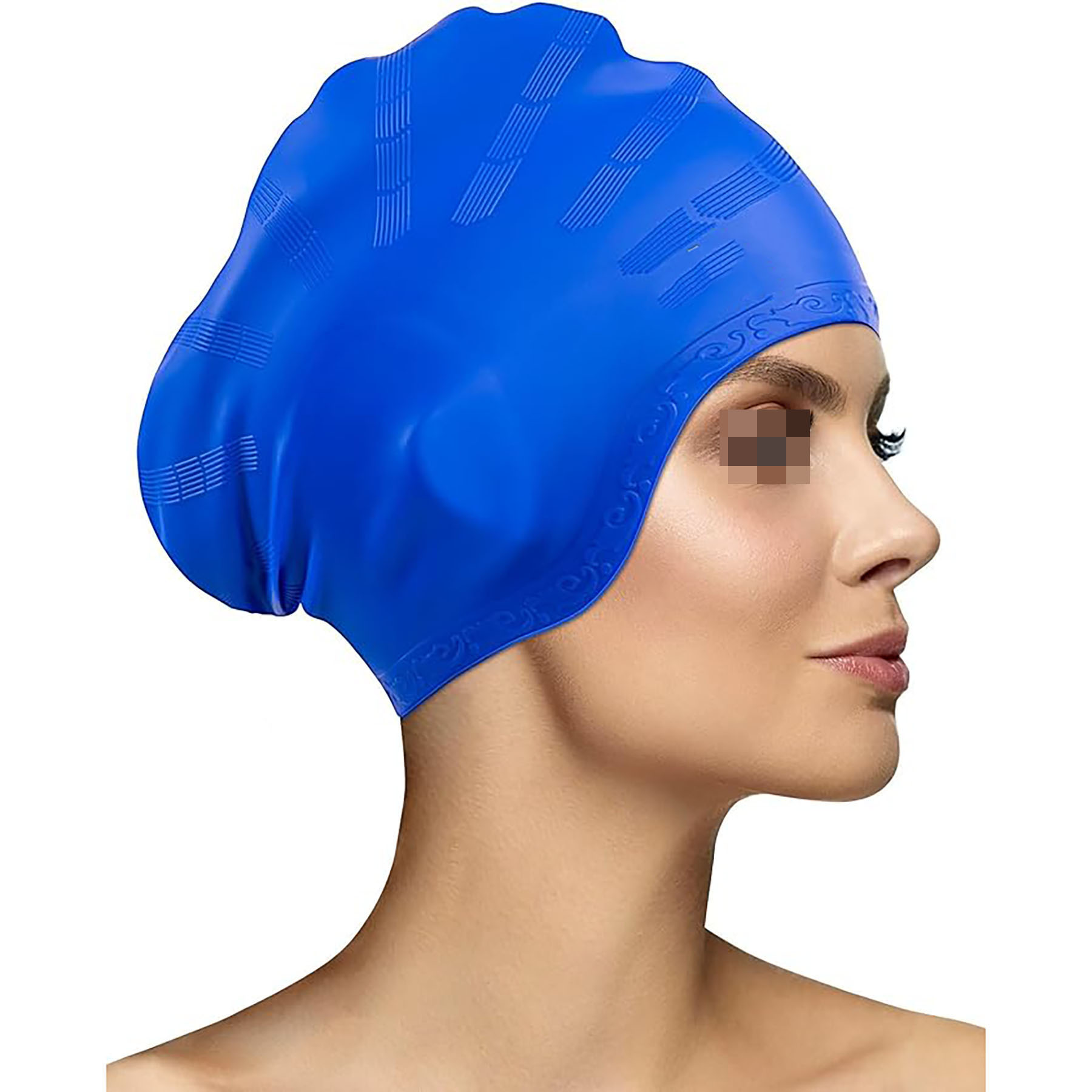 Long Hair Silicone Swimming Cap 7
