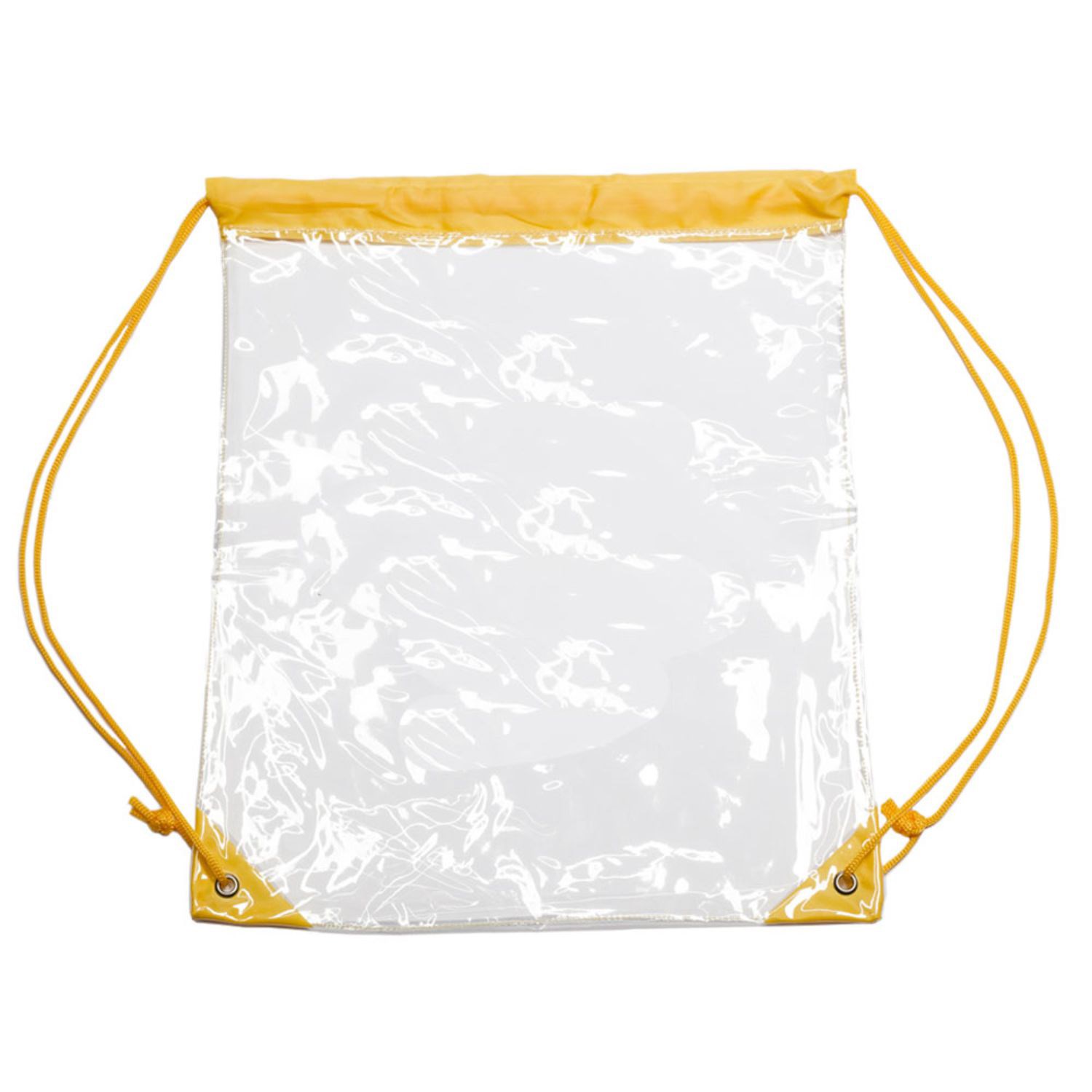Clear Cinch Up Bag Drawstring Plastic Backpacks 5