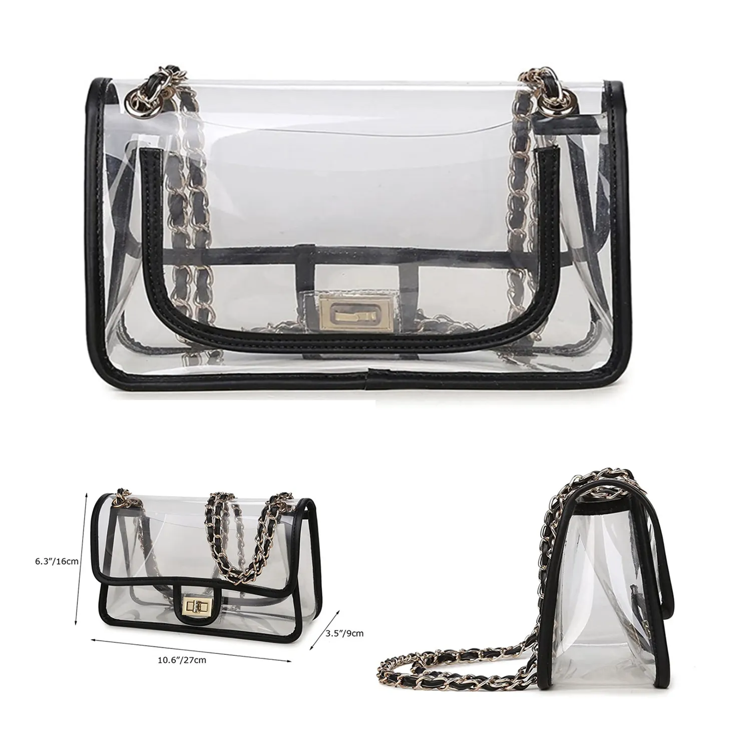 PVC Clear Purse Handbags 4