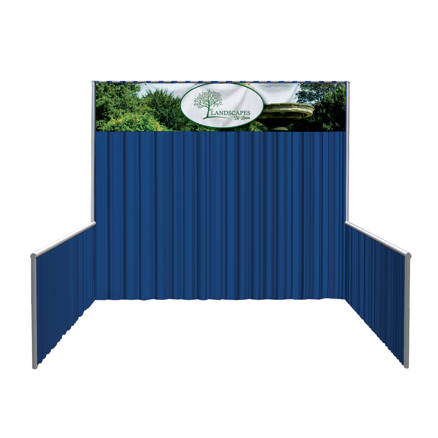 96"W x 18"H Pipe and Drape Header Kit 2