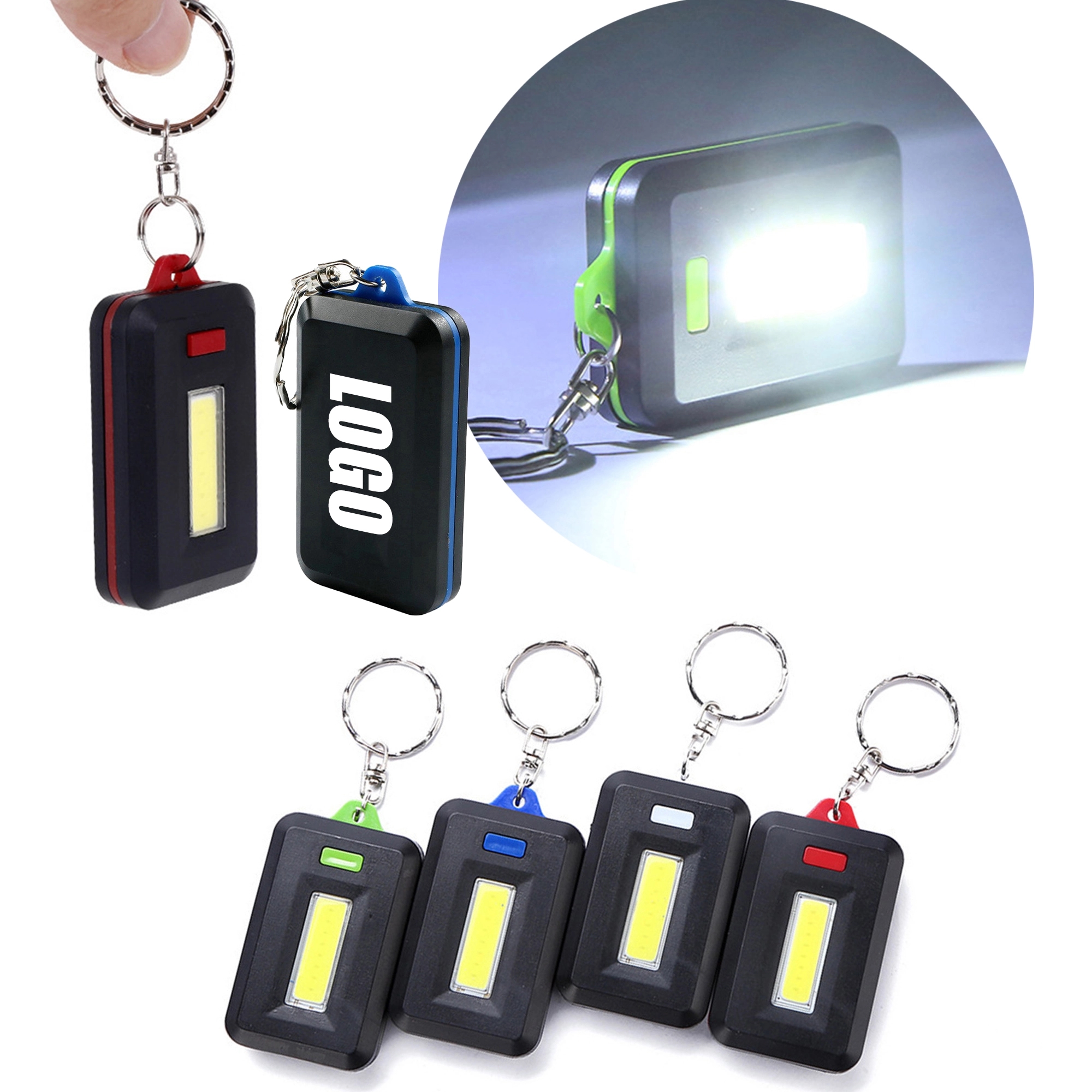 COB Light Mini Flashlight Keychain 6