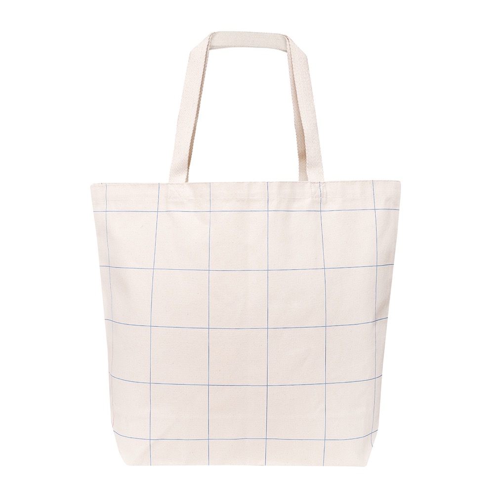 10 Oz. Lightweight Market Tote Windowpane Plaid 16