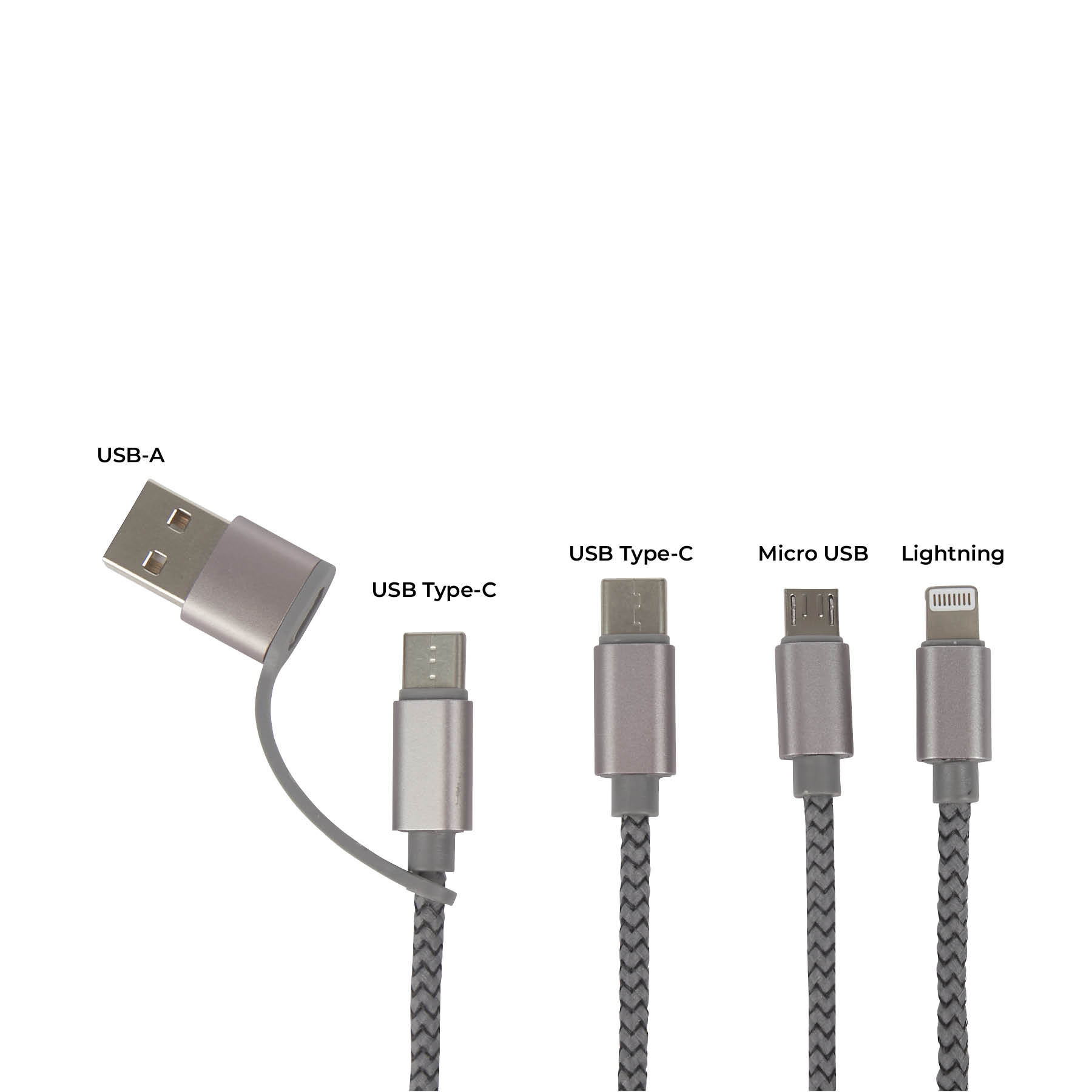 Virgo 9' RPET 5-in-1 Charging Cable 5