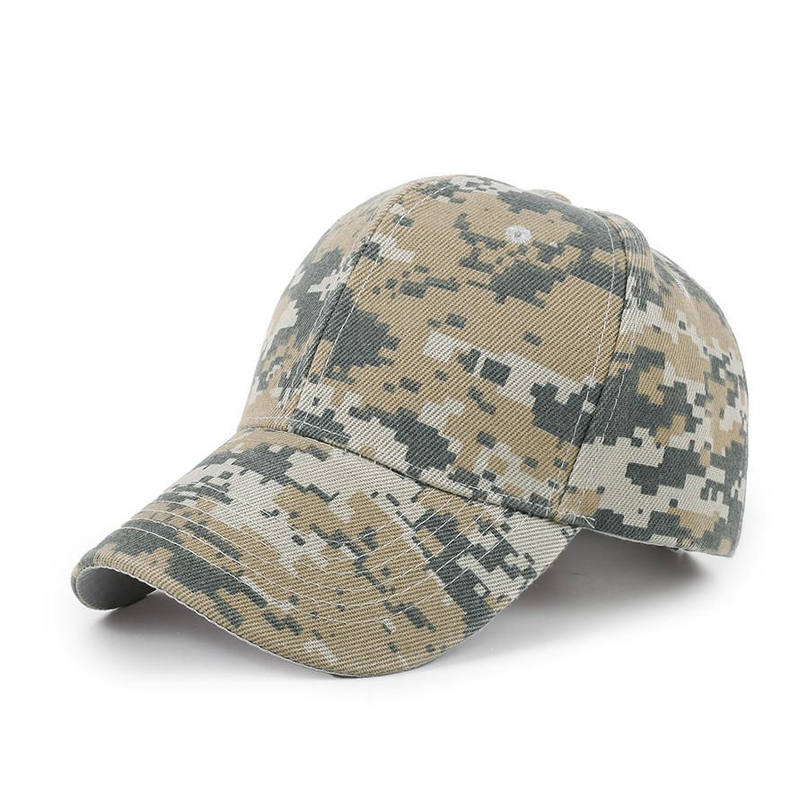 Stock Camo Polyester 6-Panel Baseball Cap 16