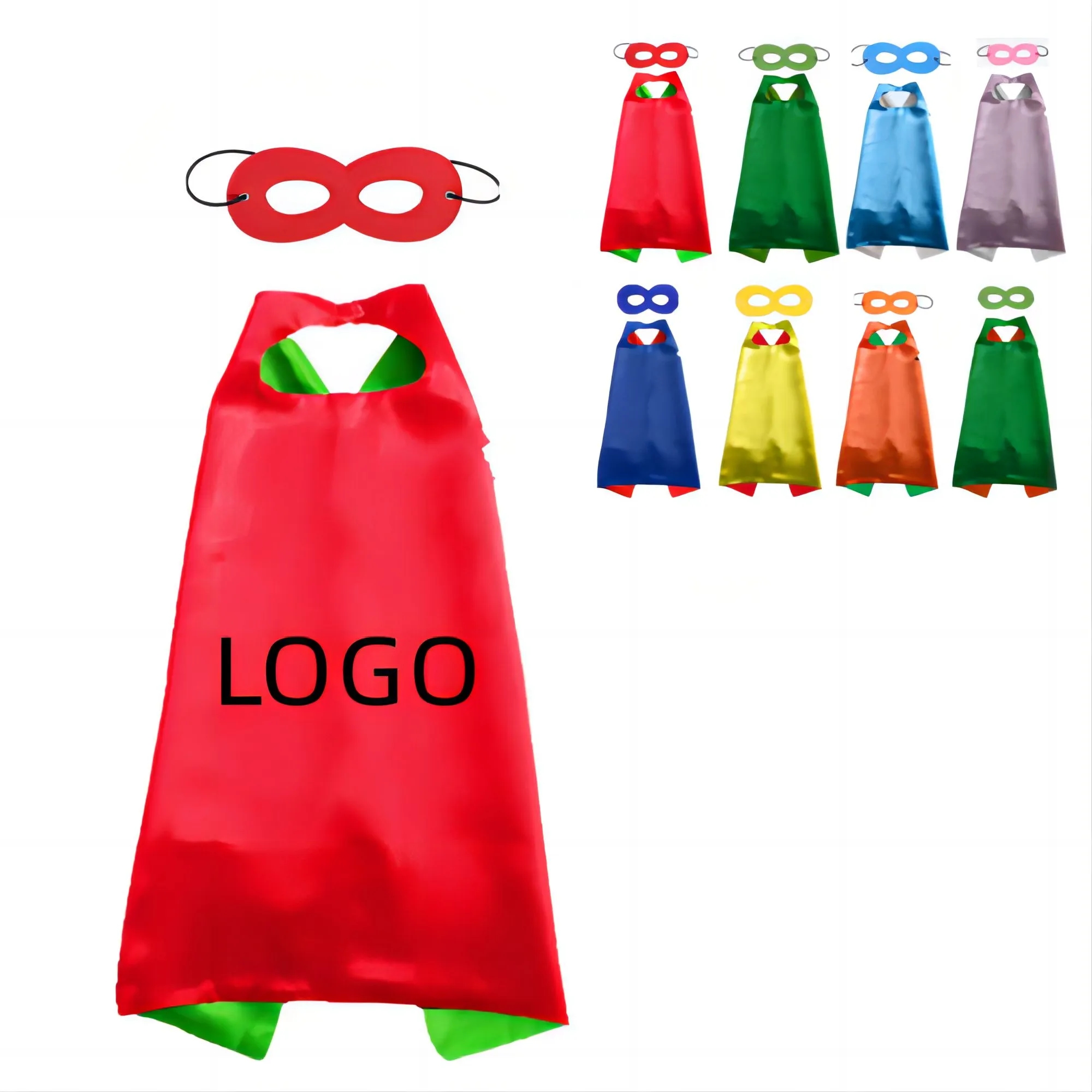 21 1/2"x21 1/2" Party Cape Set With Mask 1