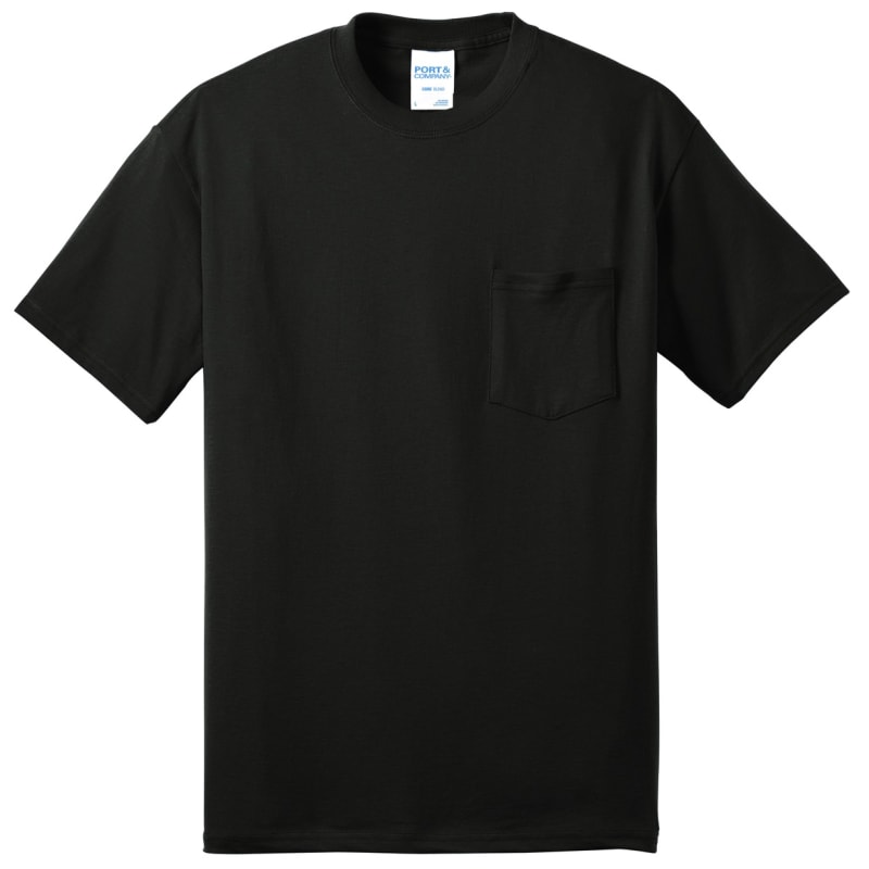 Port & Company Tall Core Blend Pocket Tee. 68