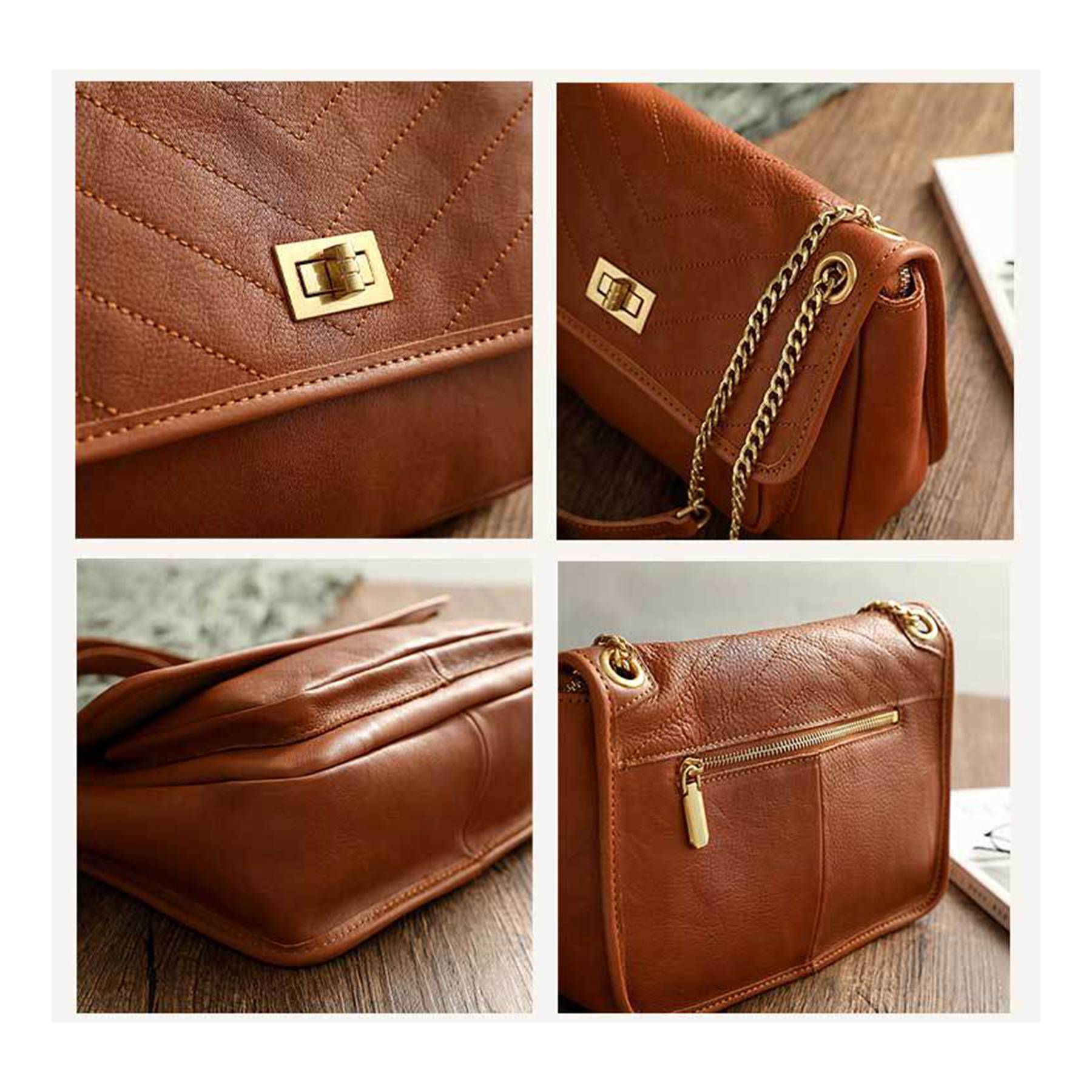 Leather Women Tote Bag, custom tote bag with logo imprint 10