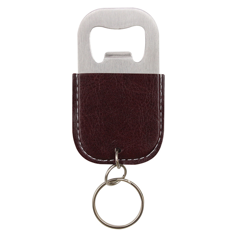 Leather Bottle Opener W/ Keyring 11